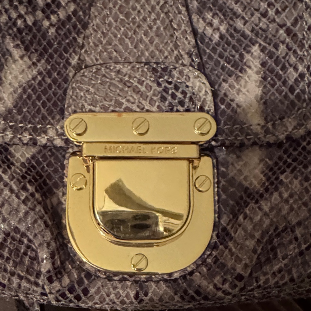 Michael Kors Python Pattern Crossbody Bag - Brown… - image 2